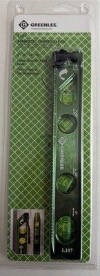 Greenlee L107 Electrician Magnetic Torpedo Level With 4 Vials And Rare Earth ...