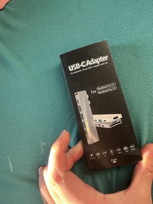 Dual USB C Adapter Thunderbolt 3 