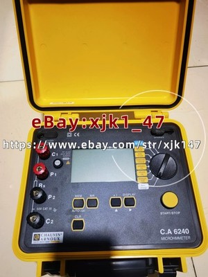 Used CHAUVIN ARNOUX C.A 6240 CA6240 ohmmeter (DHL or FEDEX)