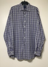 Brooks Brothers Plaid Button Down Shirt Long Sleeve Egyptian Cotton 17 1/2 36/37