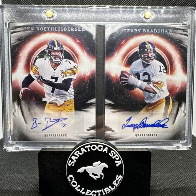 2021 Panini Origins  Booklet Dual Auto Bradshaw/Roethlisberger  /5 Steelers