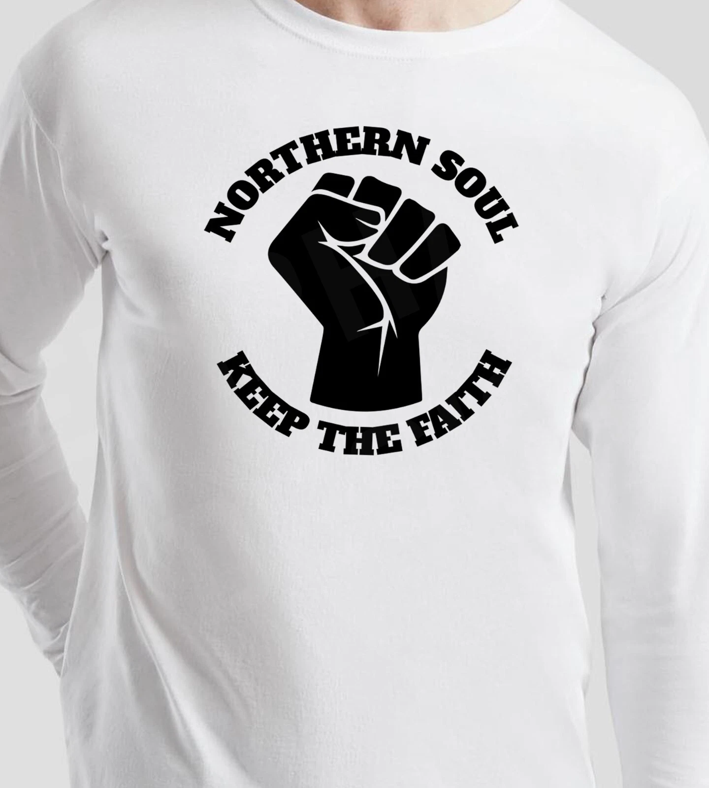 Northern Soul Men's T-Shirt Long Sleeve Dance 1970's Disco All Nighter