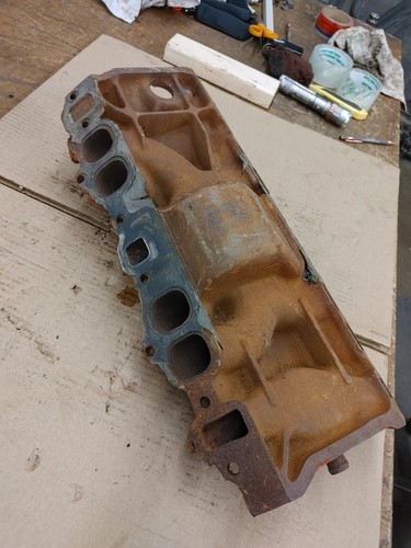 1968 Big Block Chevy BBC 396 427 Oval Port Q-Jet Intake 3883948 E-14-8 - Bild 14 von 14