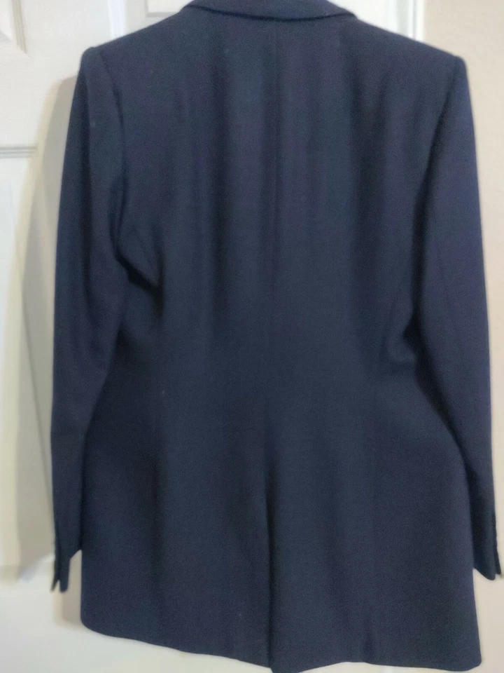 Traje mujer Nautica. Blazer manga larga 8 negro. 100% lana. excelente Foto 4 de 4