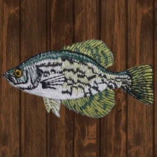 Crappie Fish Embroidered Patch — Iron On