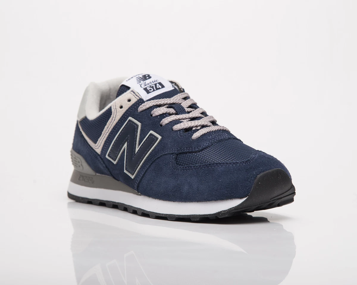 New balance 574 navy silver sale