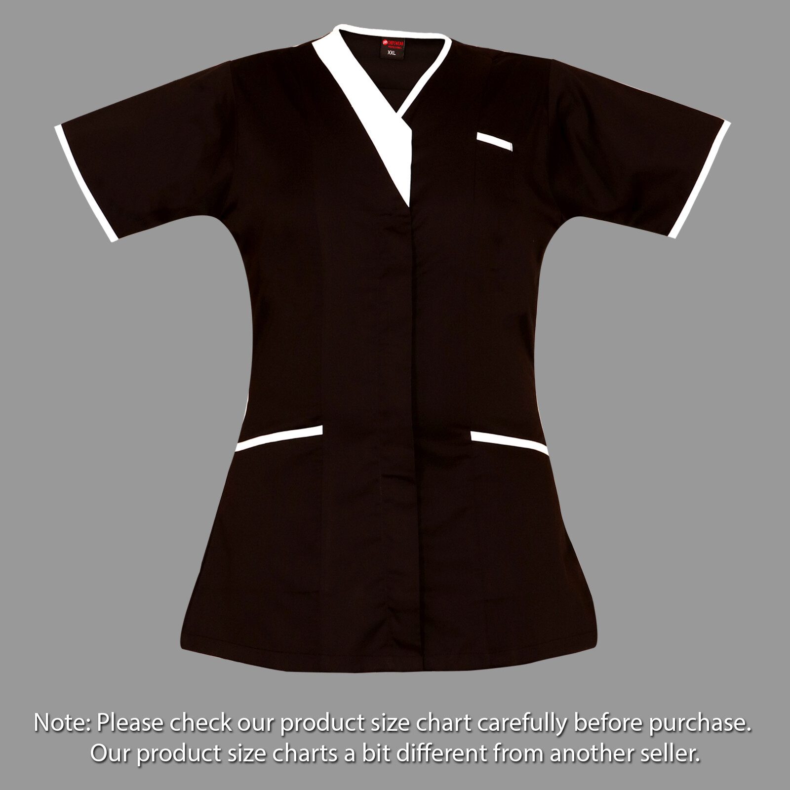 Piping Medical Vest SLIM FIT Tunic Healthcare Therapist Dental Salon