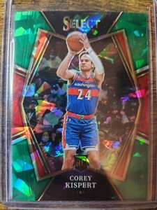 2021-22 Panini Select Corey Kispert Premier Green Ice Prizm Rookie Fanatics #176