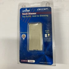 Leviton touch dimmer decora white 6606-AW 600W 1-pole Free Shipping