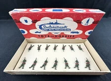 Authenticast Comet Toy Soldiers - German Infantry Prone - Metal - All Original