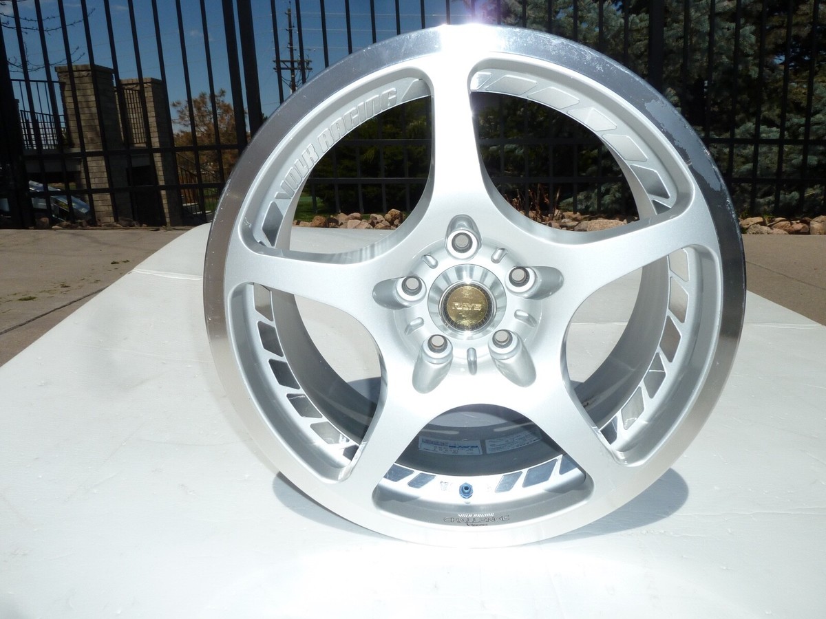 Genuine Rays Volk Racing Challenge F-Zero 18x9 Silver WHEEL RIM 5