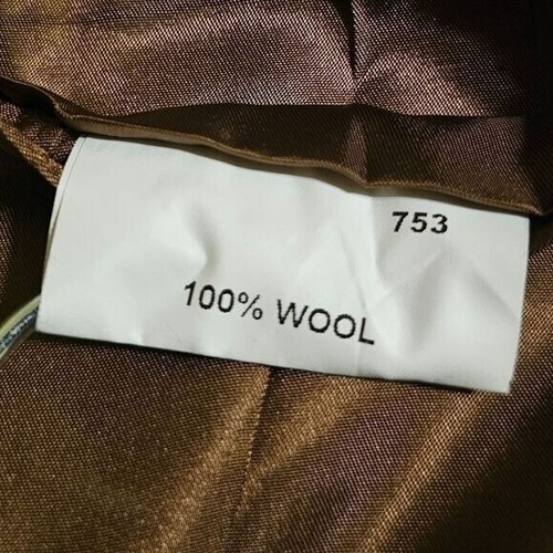 JOS A. BANK Camel Wool Trench Coat - Size 42R - Picture 9 of 10