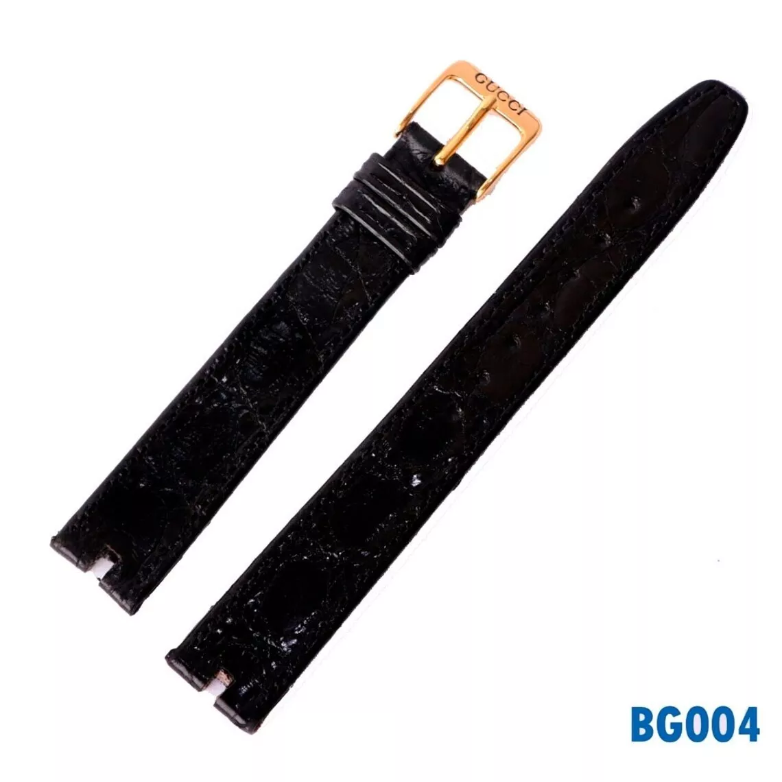 Bracelet GUCCI noir 16 mm avec boucle Gucci véritable 14 mm