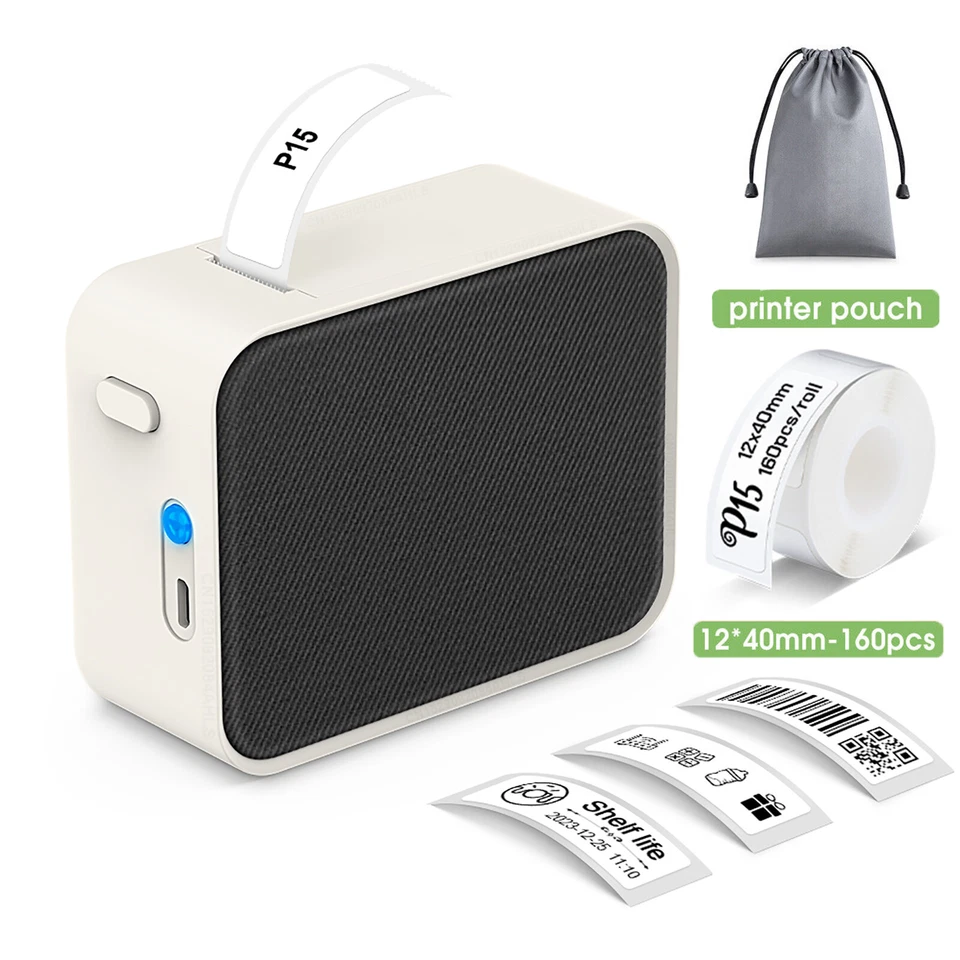 Pristar P15 Bluetooth Etikettendrucker Thermodrucker Drahtlos Aufkleber Drucker - Bild 4 von 4