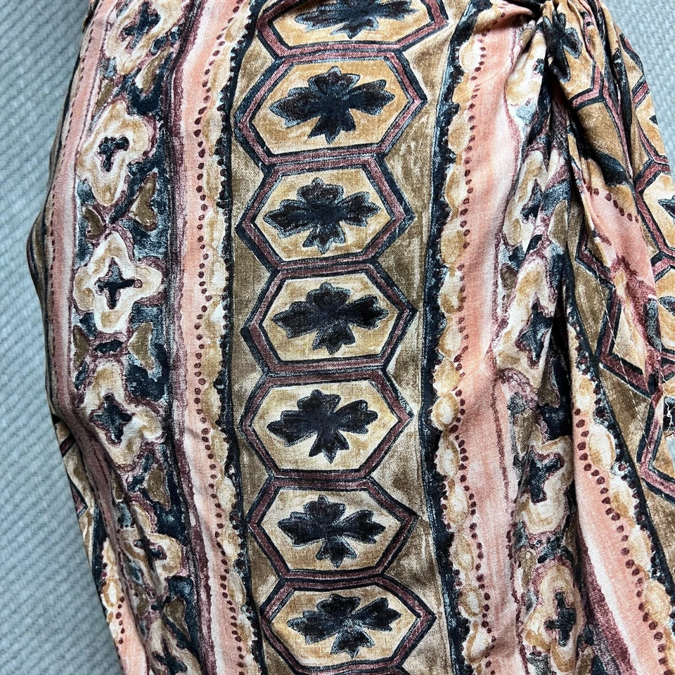 Vestido de playa tribal vintage Alyn Paige para mujer Jrs 7/8 90S verano Foto 3 de 4