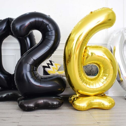 65 Inch Giant gold Foil Number BalloonOld Children's Birthday Party Helium Ba... - Picture 7 of 7