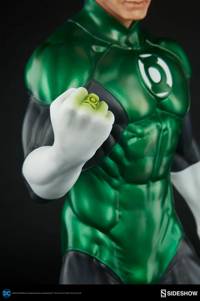 SIDESHOW Exclusivo LINTERNA VERDE Hal Jordan FORMATO PREMIUM Figura Estatua Película Foto 4 de 4