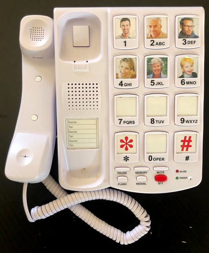 Future Call Large Big Number Button Phone Loud Handset Volume model 0613 Seniors - Picture 2 of 4