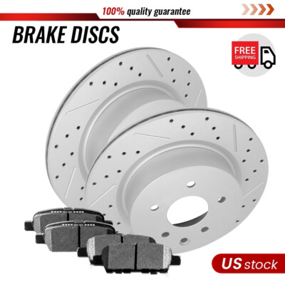 Rear Ceramic Brake Pads & Rotors For Infiniti EX35 EX37 G25 G35 G37 Nissan 350z