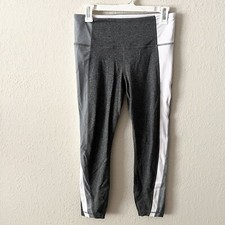 Athleta Leggings Size M Salutation Colorblock Asymmetrical Powervita 7/8 Yoga