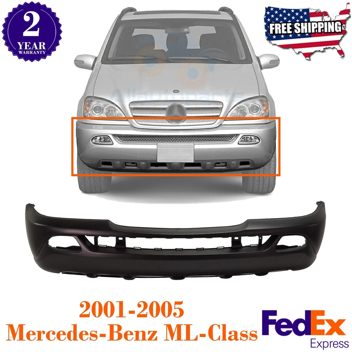 2005 mercedes ml350 front bumper deals