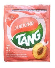 12-Pk TANG Durazno/Tang Peach Flavored Powdered drink mix 13g/.45oz