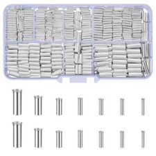 650 Pcs Wire Ferrules Kit 7 Sizes Non-Insulated Crimp Connectors 22-10 AWG NEW