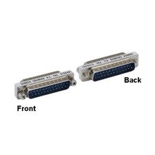 D-Sub DB25 Male to Male Mini Adapter 25 Pin Connector RS-232 for Printer Port