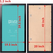 20X40 Poster Frame Black Display Pictures 20 X 40 Stable & Sturdy Picture Wall