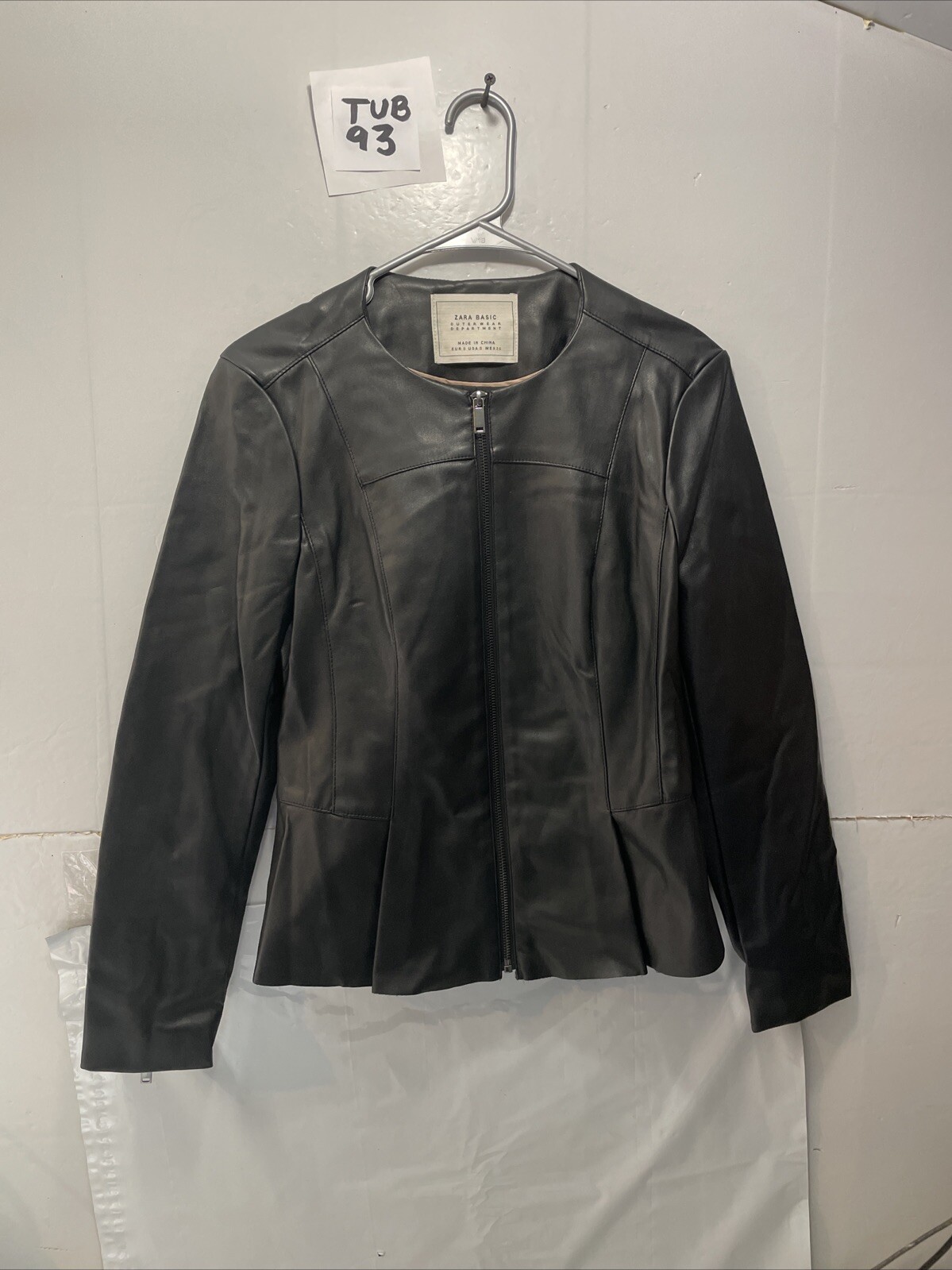 Zara Basic Outerwear Polyester Leather Jacket wom… - image 1