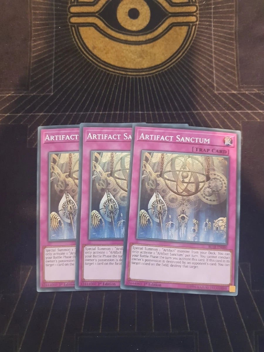 3x Artifact Sanctum – SECRET RARE (BLLR-EN080) – Near Mint/Mint Yu-Gi-Oh Playset