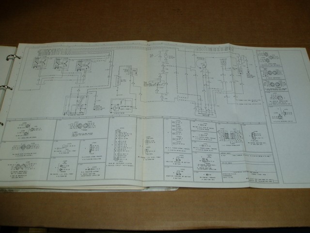 1985 Ford CL9000 truck wiring diagram schematic SHEET service manual | eBay