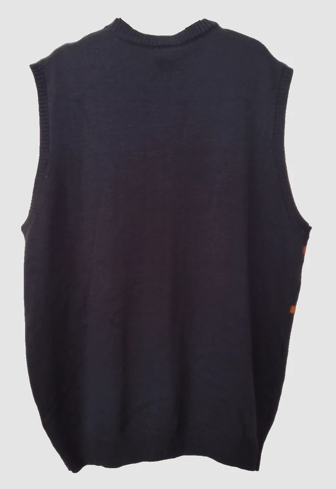 De Colección Chicago Bears Hombres XXL Suéter Chaleco NUEVO Nos NFL por Comida Chatarra Fútbol Azul Marino Foto 3 de 4