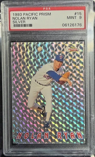 1993 Pacific Nolan Ryan 27th Season Prism-Silver Baseball #15 PSA 9