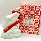 Coca-Cola Polar Bear Bank "Always Ski Jumping" 1995 Enesco #176389 Vintage