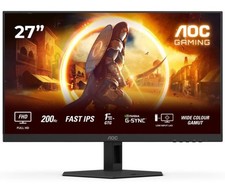 AOC 27 Inch Gaming Monitor IPS 200Hz FUll HD 1080p HDR10 LCD HDMI DP 27G4HRE