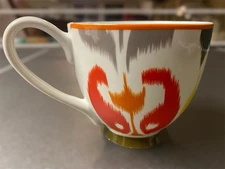 Portobello Inspire English Bone China Ceramic Mug 4” x 4.25” fleur-de-lis Style