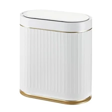 Bathroom Trash Can with Lid Automatic 2 Gallon Motion Sensor Garbage Bin, 7.5...