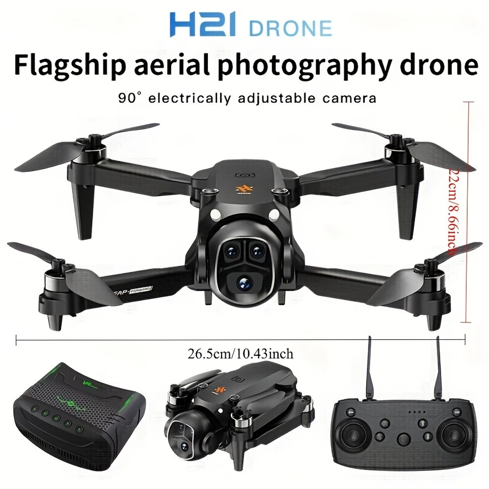 8K Foldable VR Drone Dual Battery Brushless Motor 360 Flip Quadcopter for Adults - Image 3 of 4