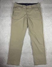 J.Crew Slim Fit Tech Pants Men's 34x32 (36x32) Performance City Casual Tan