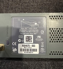 Official Microsoft Xbox 360 Fat 20GB HDD External Hard Drive! ~ Authentic!