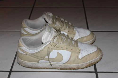 used NIKE DUNK LOW RETRO - Team Gold - beige, weiß - Gr. 46 - NIKE ID DV0833-100