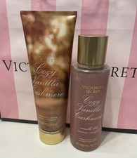 ORIGINAL Victoria's Secret Cozy Vanilla Cashmere Fragrance Mist  Lotion Set