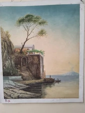 City Square Landscape Hand Painted Oil on Canvas