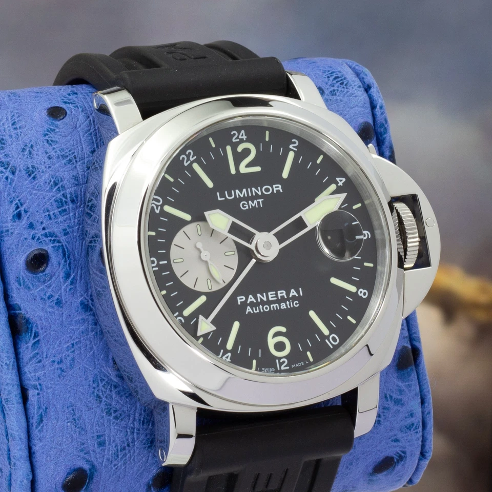 2010 Panerai Luminor GMT PAM00088 Black Dial 44mm Steel PAPERS BOX Full Set - Image 3 of 4