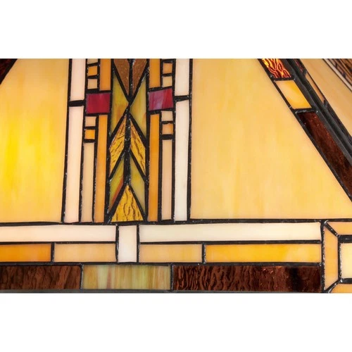 Quoizel TFNO6325 Bronze Navajo 2-Light 25"H Table Lamp With Tiffany Glass Shade - Picture 4 of 4