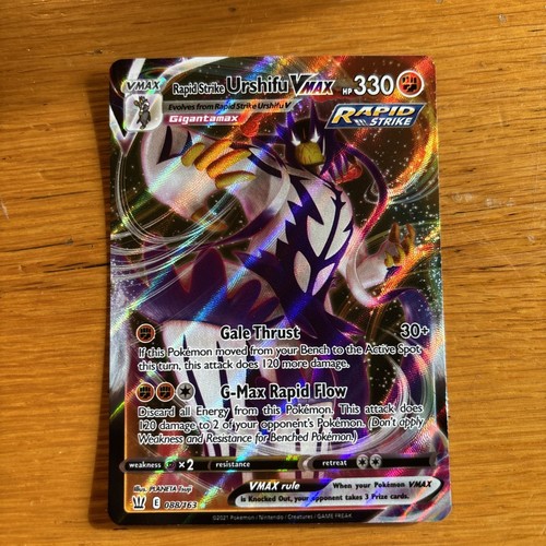 Rapid Strike Urshifu VMAX 088/163 Swsh05: Battle Styles Holo NM