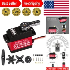 Versatile 25KG High Torque Servo Motor - 180° Control Angle,  Waterproof