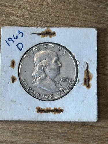 1963 D Franklin Half Dollar VF
