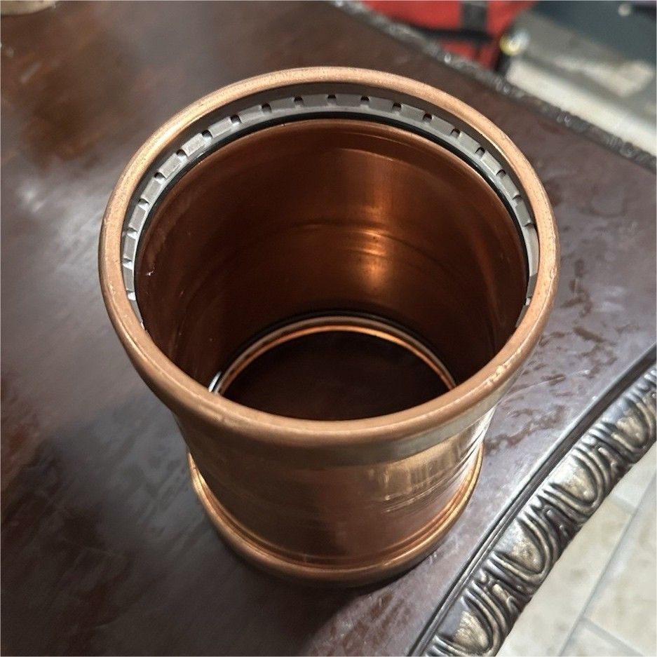 Copper Coupling Sweat x Sweat Rolled Stop Fitting MPN 560517